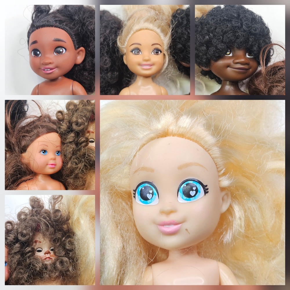 Mattel Small Doll Lot Kids OS Multicolor Chelsea Lion Costume Diversity 6pc
